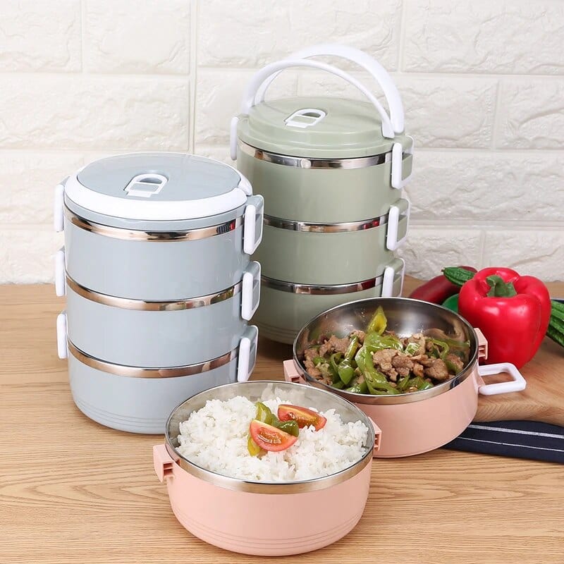 Wielokomorowy cylindryczny pojemnik na lunch Cuisine Pratique Polska