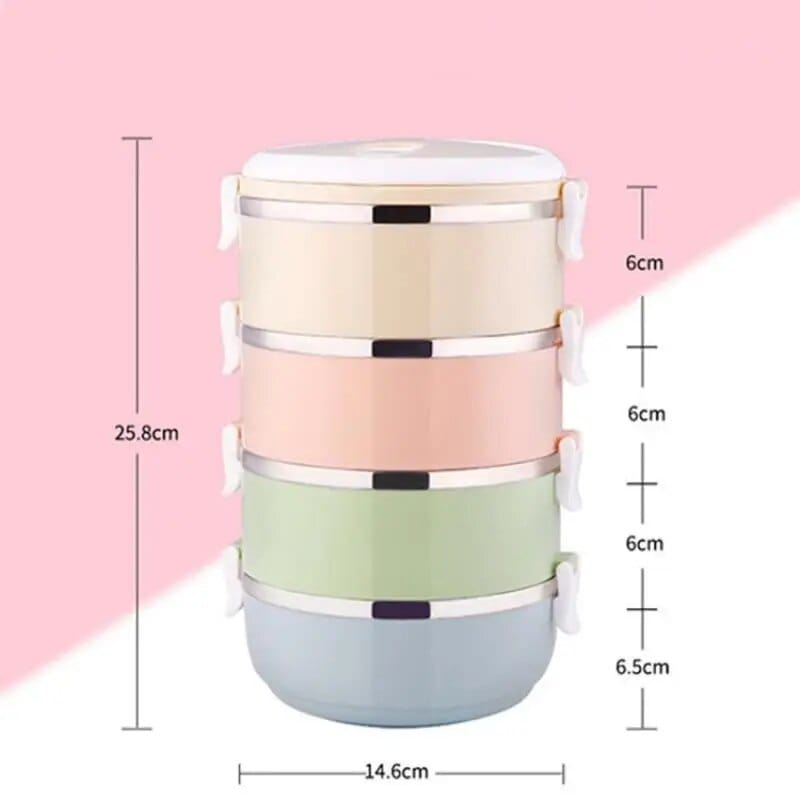 Wielokomorowy cylindryczny pojemnik na lunch Cuisine Pratique Polska