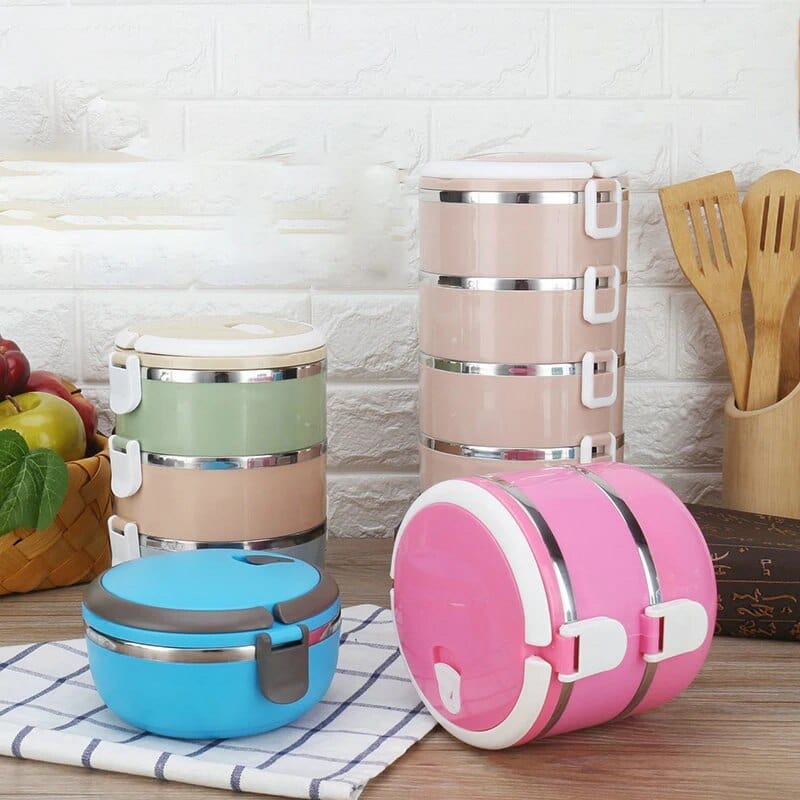 Wielokomorowy cylindryczny pojemnik na lunch Cuisine Pratique Polska