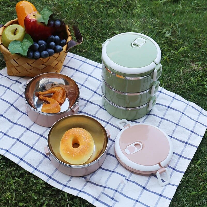 Wielokomorowy cylindryczny pojemnik na lunch Cuisine Pratique Polska