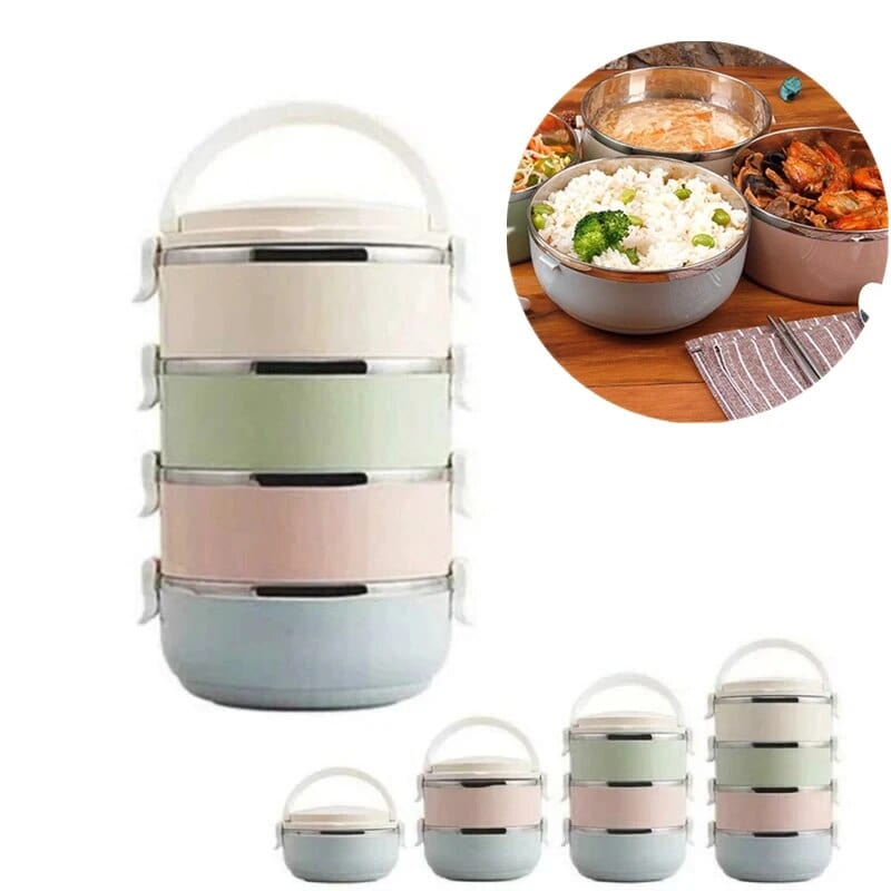 Wielokomorowy cylindryczny pojemnik na lunch Cuisine Pratique Polska