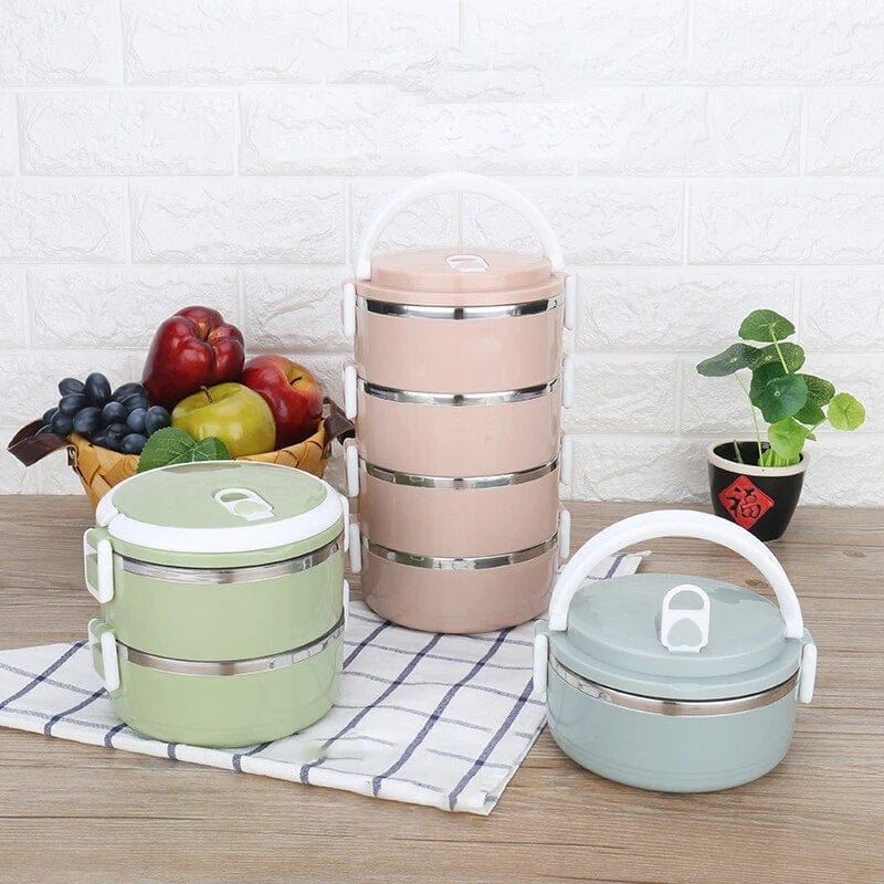 Wielokomorowy cylindryczny pojemnik na lunch Cuisine Pratique Polska