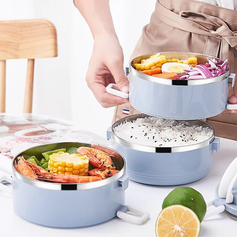 Wielokomorowy cylindryczny pojemnik na lunch Cuisine Pratique Polska