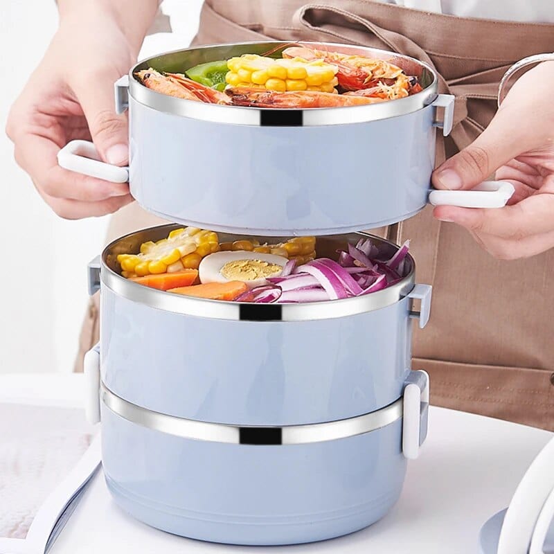 Wielokomorowy cylindryczny pojemnik na lunch Cuisine Pratique Polska