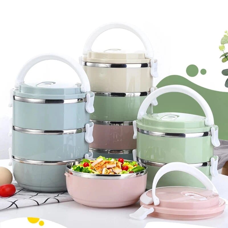 Wielokomorowy cylindryczny pojemnik na lunch Cuisine Pratique Polska