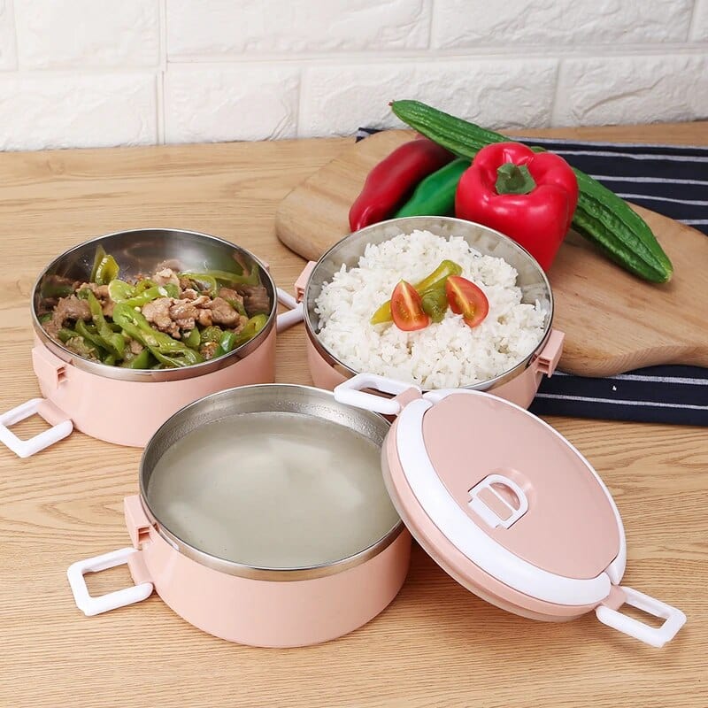 Wielokomorowy cylindryczny pojemnik na lunch Cuisine Pratique Polska