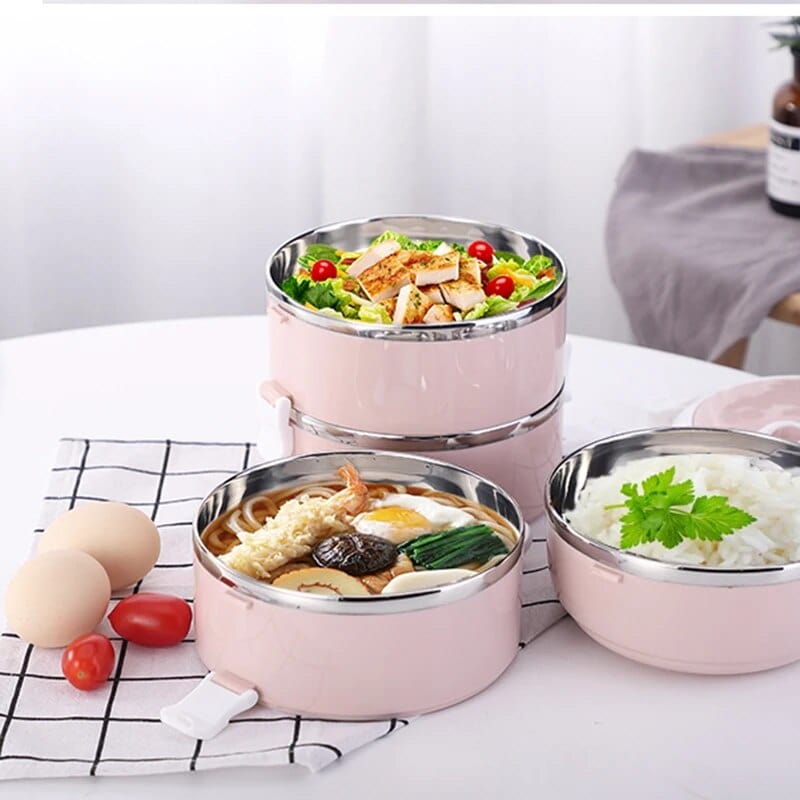 Wielokomorowy cylindryczny pojemnik na lunch Cuisine Pratique Polska