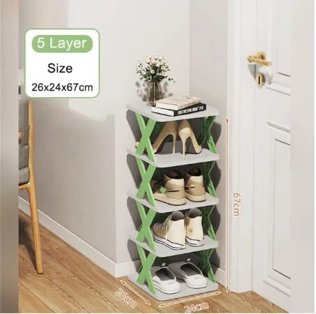 Wielopoziomowy schowek na buty 5 pięter / Zielony Cuisine Pratique Polska