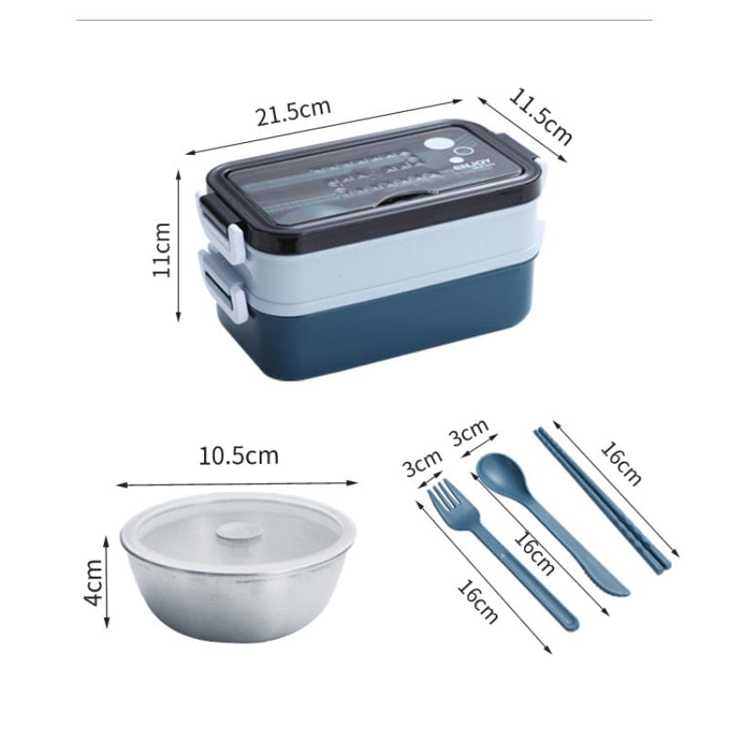 Wodoodporny pojemnik na lunch ze sztućcami Cuisine Pratique Polska