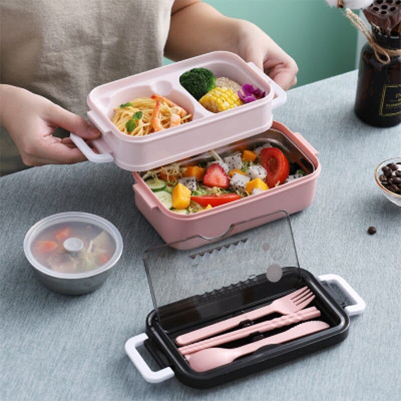 Wodoodporny pojemnik na lunch ze sztućcami Cuisine Pratique Polska