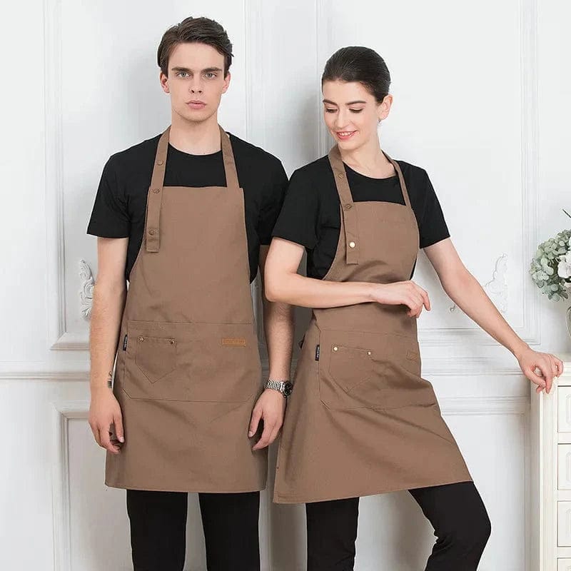 Wygodny fartuch kuchenny damski/męski - poliester, styl koreański Cuisine Pratique Polska