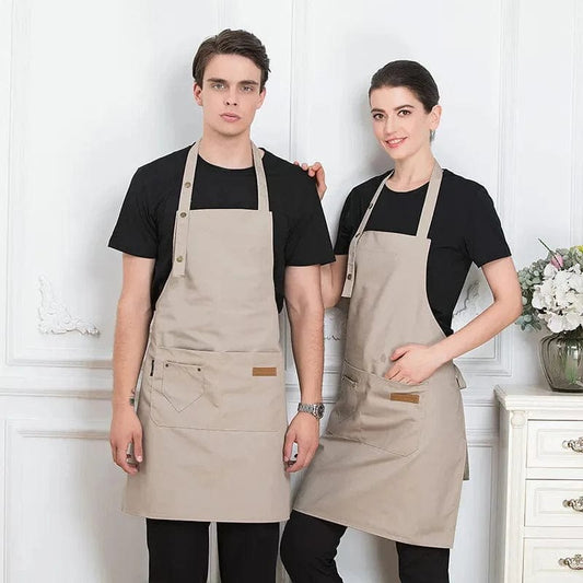 Wygodny fartuch kuchenny damski/męski - poliester, styl koreański Cuisine Pratique Polska