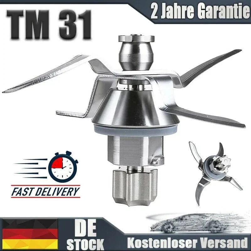 Wymienne ostrze ze stali nierdzewnej do Vorwerk Thermomix TM31 - ciche i wydajne, odpowiednie do codziennego użytku Brązowy Cuisine Pratique Polska