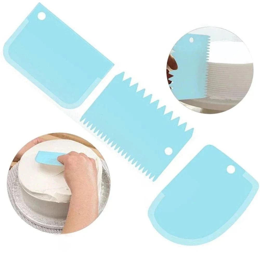 Zestaw 3 skrobaków do kremu do ciast DIY Cuisine Pratique Polska