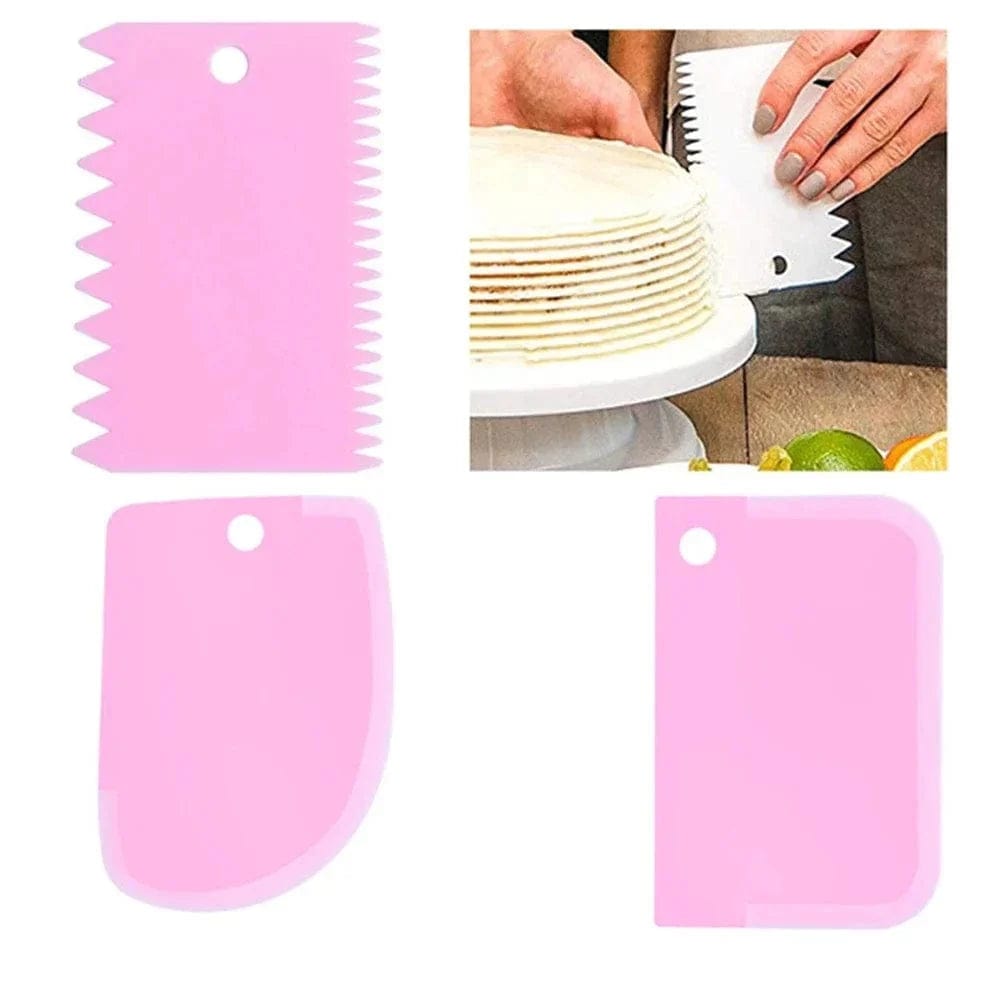 Zestaw 3 skrobaków do kremu do ciast DIY Cuisine Pratique Polska