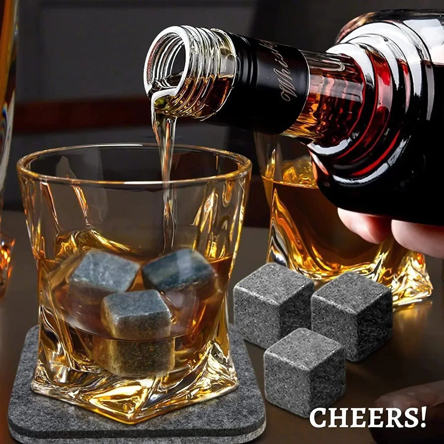 Zestaw 6 kamieni do whisky wielokrotnego użytku do odświeżania napojów Cuisine Pratique Polska