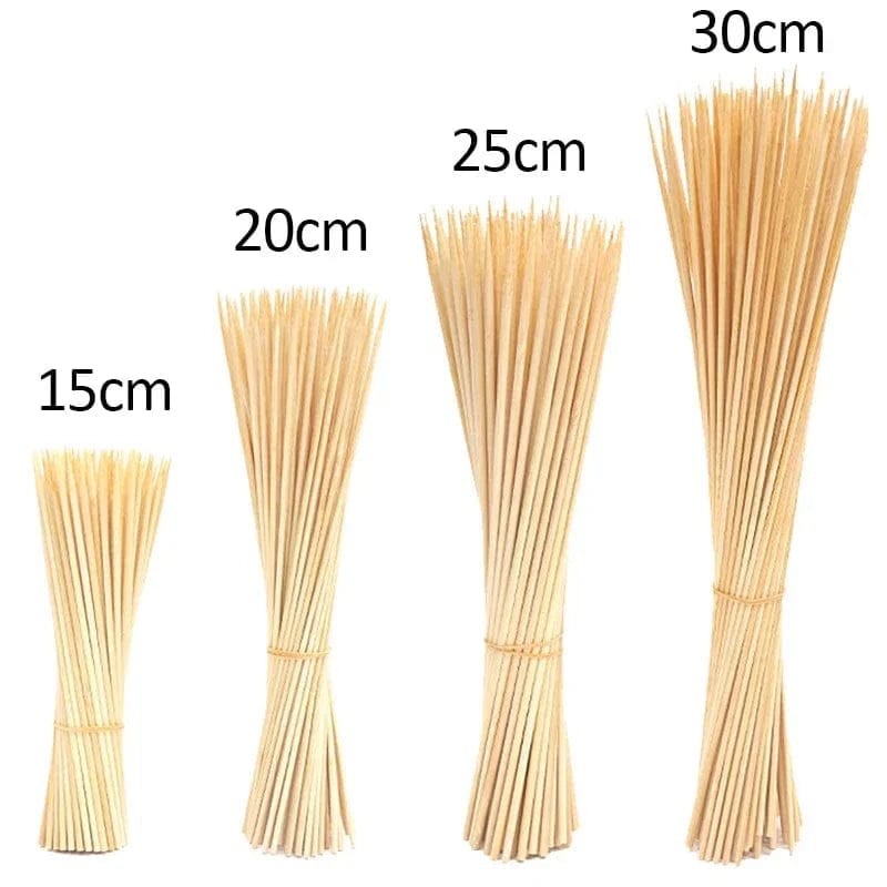 Zestaw 90 bambusowych szpikulców do grillowania, owoców i przekąsek - 15/20/25/30 cm Cuisine Pratique Polska