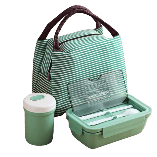 Zestaw "Lunch Box Kids": pudełko na lunch + sztućce + szklanka + torba Cuisine Pratique Polska