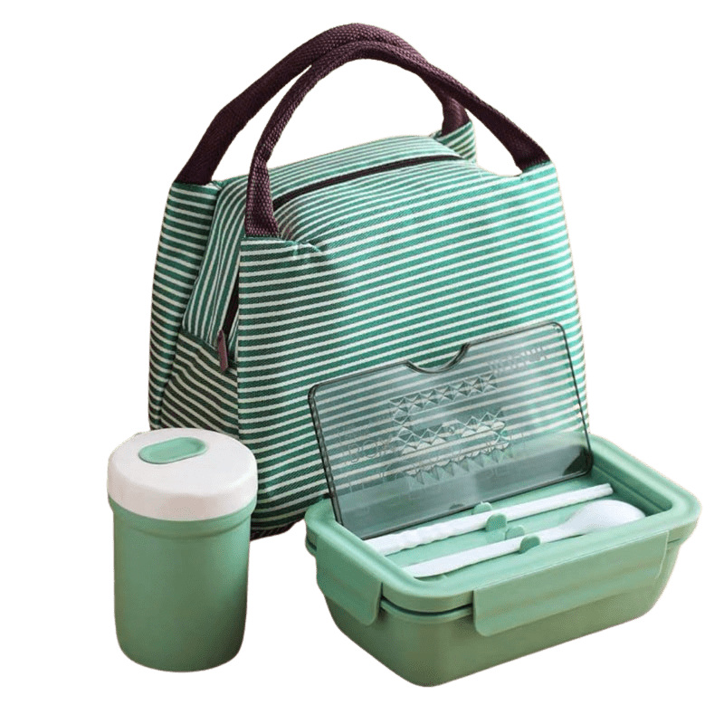 Zestaw "Lunch Box Kids": pudełko na lunch + sztućce + szklanka + torba Cuisine Pratique Polska