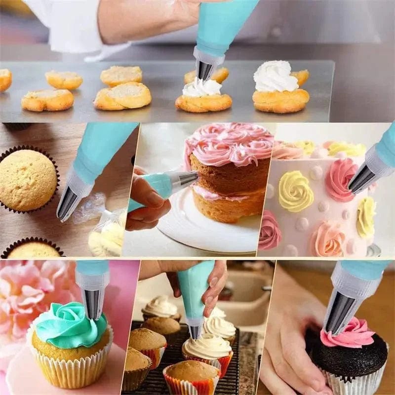 Zestaw silikonowych dysz i rękawów Cake Design Tytuł domyślny Cuisine Pratique Polska